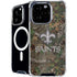 NFL New Orleans Saints Realtree Xtra Green Camo iPhone 16 Pro MagSafe Case